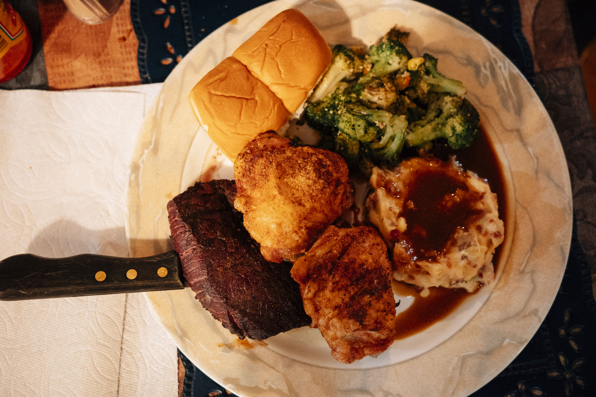 Lodge life and sunset