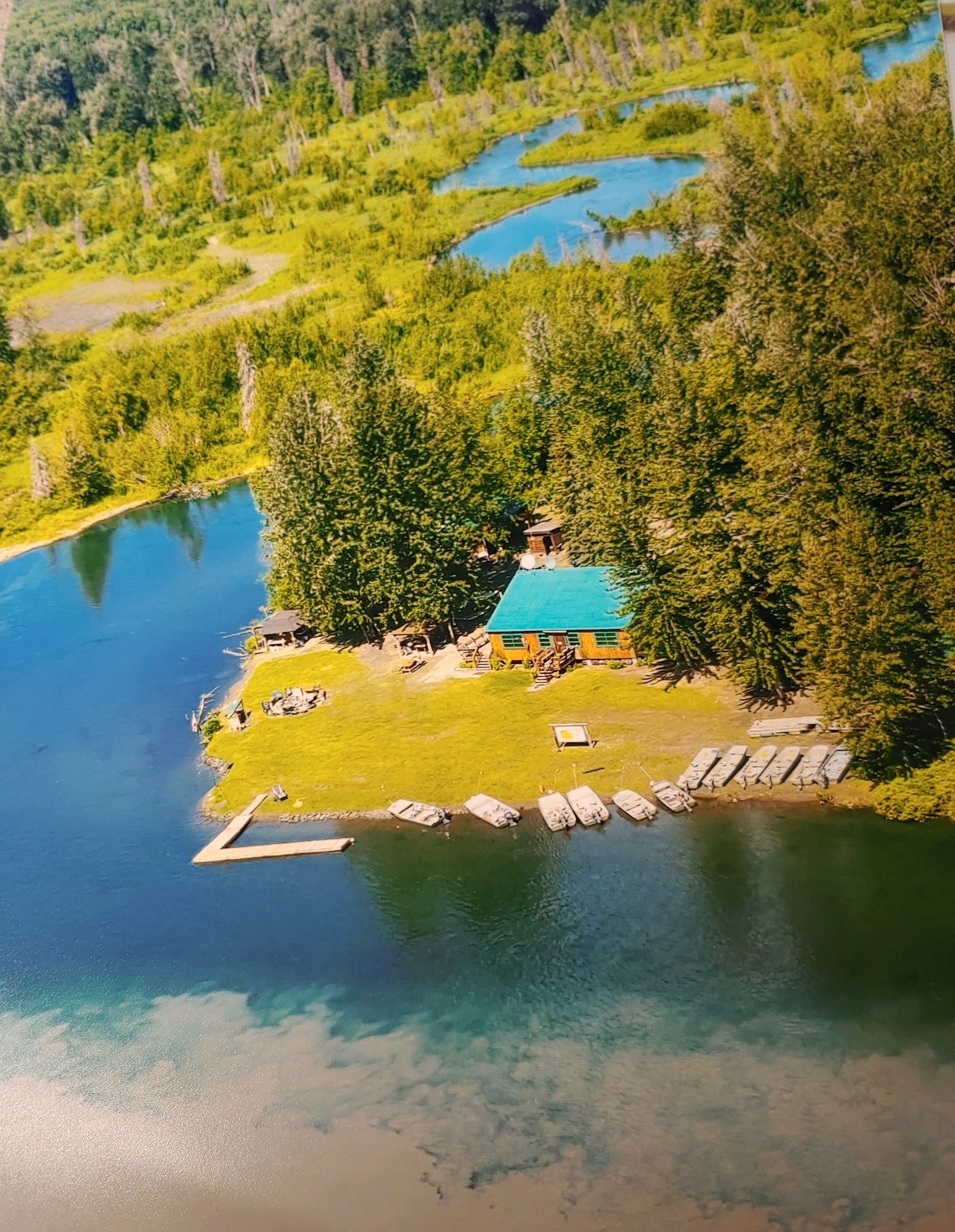 Lake Creek mixing with the Yentna at the confluence