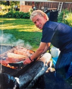 Jeff Woodward as a young man at Lake Creek Lodge in Alaska